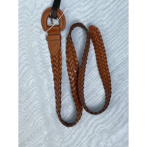 NWT Capezio Genuine Leather Braided Belt - M/L